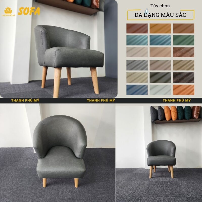 Kiểu ghế đơn bọc da phong cách hiện đại được gia công dựa theo yêu cầu của gia đình khách hàng anh Duy - Đà Lạt.