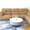 Sofa văng da Microfiber màu be mã S030104