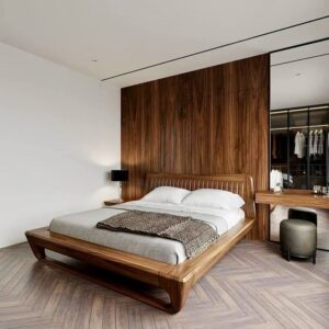 Giường ngủ gỗ tự nhiên mã G390