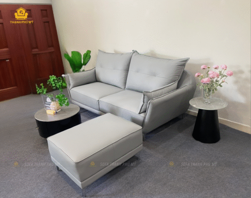 Sofa góc chữ L màu xám - Tâm điểm của mọi không gian sống hiện đại – hình ảnh được thiết lập bối cảnh và chụp tại Showroom Sofa Thạnh Phú Mỹ chi nhánh Buôn Ma Thuột | Sofa Buôn Ma Thuột | Sofa BMT