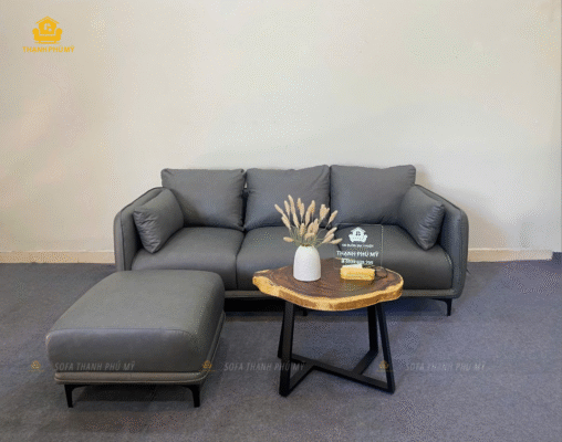 Sofa màu xám vân loang