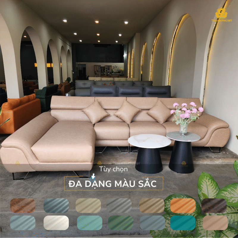 Sofa Thạnh Phú Mỹ nhận đặt đóng sofa theo yêu cầu với màu sắc, chất liệu và kích thước tuỳ chỉnh theo yêu cầu của khách hàng và thời gian gia công là từ 10 đến 15 ngày.