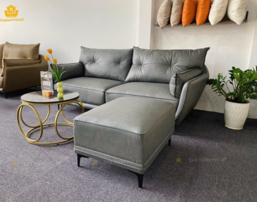 Sofa với thiết kế gối tựa, gối tay vịn và phần đệm đàn hồi cực êm cho trải nghiệm thư giãn cực đã