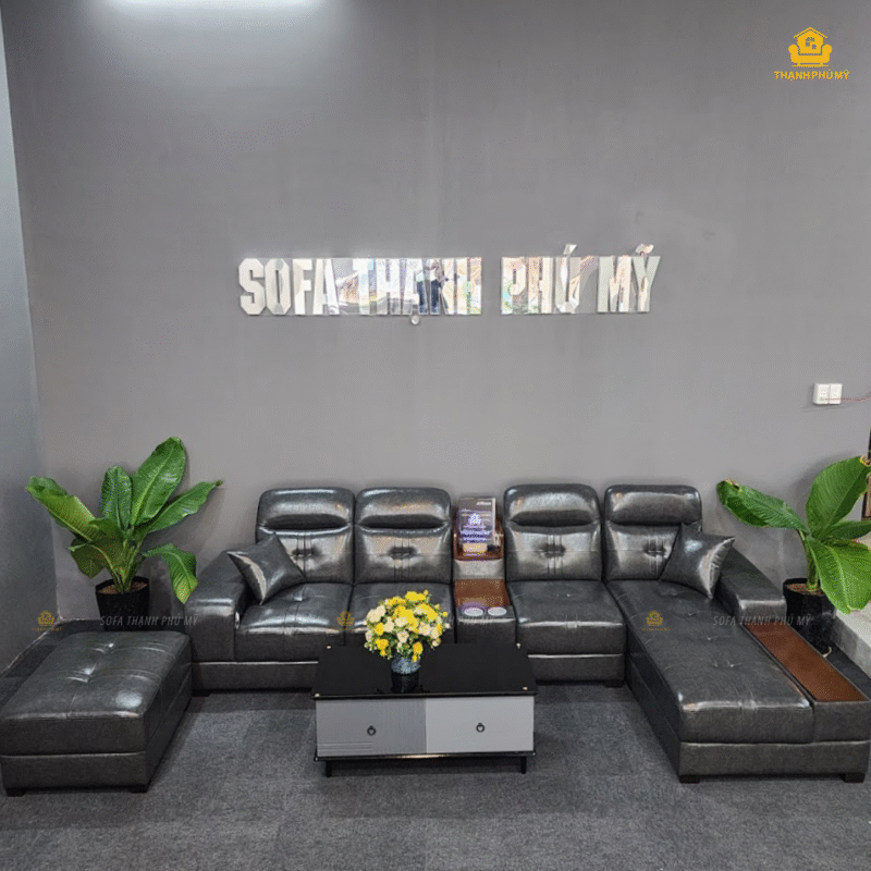 Với khay ly màu nâu gỗ công nghiệp được đặt ngay tầm tay, bạn có thể thoải mái đặt ly nước, tách cà phê, remote TV, điện thoại hay sách báo mà không cần lo lắng làm đổ hay tìm kiếm khắp nơi.