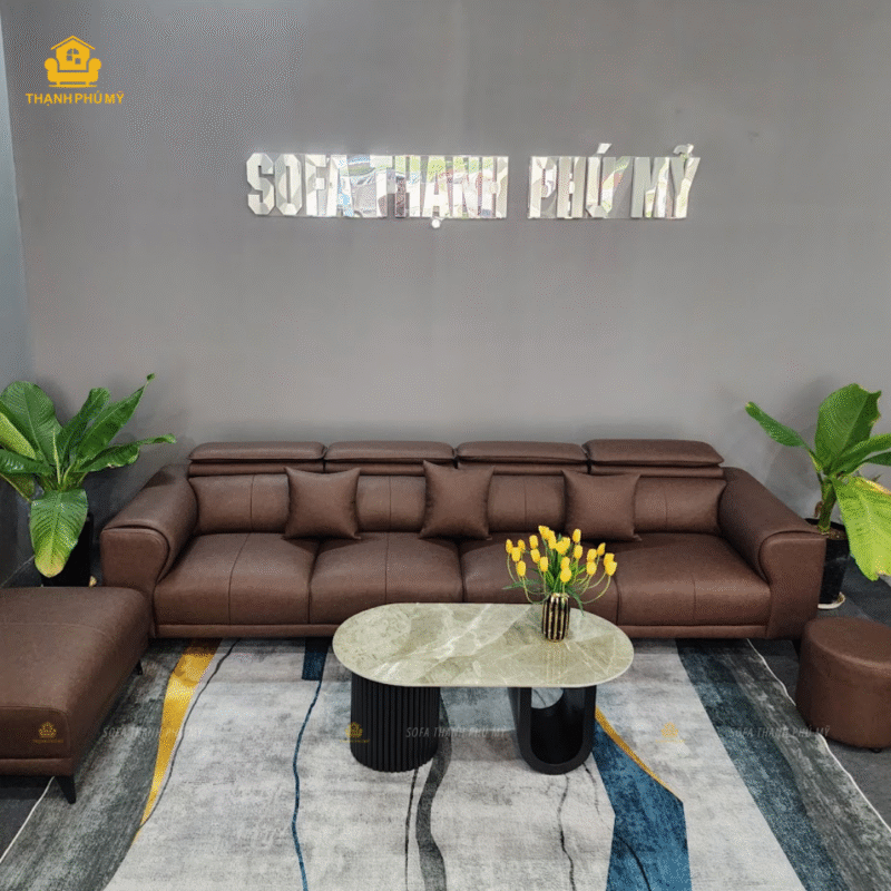 sofa góc đẹp Microfiber Màu Nâu CaFe Loang Vân Đậm Nhạt Hiện Đại của Sofa Thạnh Phú Mỹ là một lựa chọn rất đáng cân nhắc