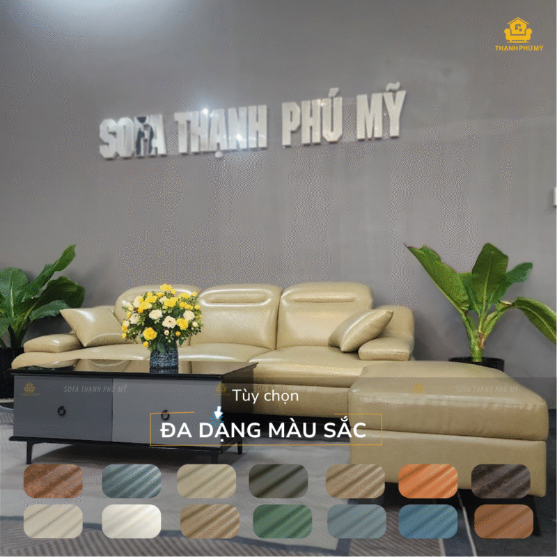 Sofa Thạnh Phú Mỹ nhận đặt đóng sofa theo yêu cầu với màu sắc, chất liệu và kích thước tuỳ chỉnh theo yêu cầu của khách hàng và thời gian gia công là từ 10 đến 15 ngày.