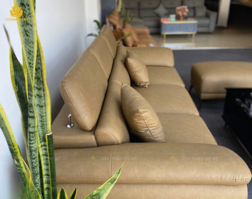 Kiểu dáng văng chữ I đệm chia 3 chỗ ngồi và đầu bật tuỳ chỉnh 3 nấc nâng hạ.