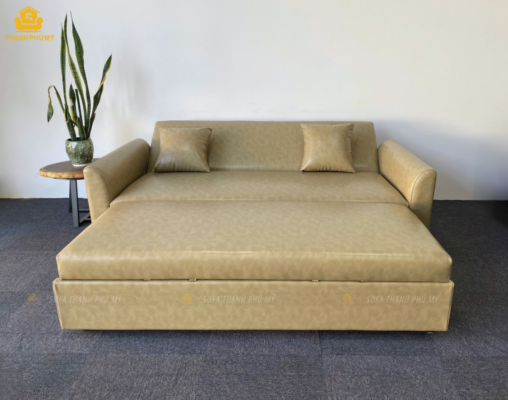 Màu be loang sofa bed này luôn hợp với tone màu sơn thiên ấm, nó cũng là gam màu có tính bền màu cao và không lo lắng bị lỗi thời.
