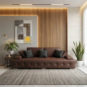 Sofa Văng Da Microfiber 2m6 – Sofa Hiện Đại Tại Buôn Ma Thuột