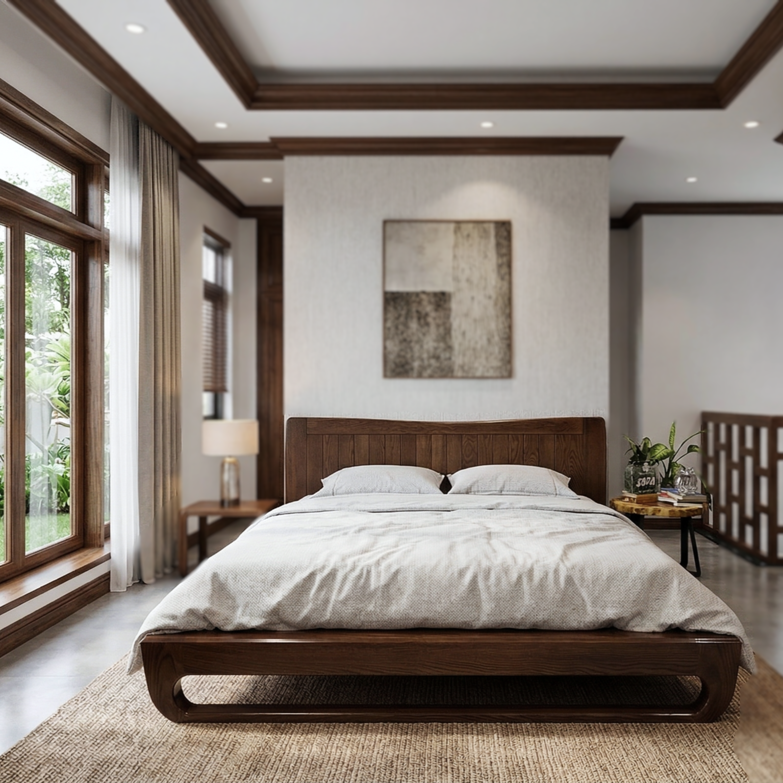 Giường Gỗ Sồi Kiểu Chân Thuyền Tại Buôn Ma Thuột - Ảnh 2