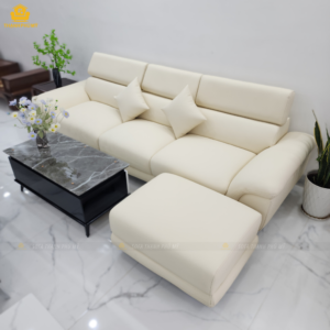 SOFA VĂNG HIỆN ĐẠI 2M8 MÀU TRẮNG - GIA CÔNG "MAY ĐO" TẠI BMT