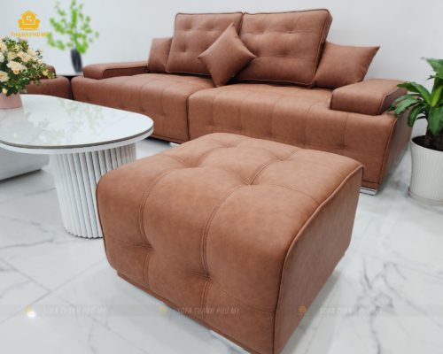 Giữa các kiện rời được tích hợp hệ thống chốt gắn âm chịu lực chắc chắn chịu dưới gầm ghế. Khi vận chuyển an toàn lên phòng khách tầng 2, các kiện sẽ được sập chốt cố định lại với nhau.