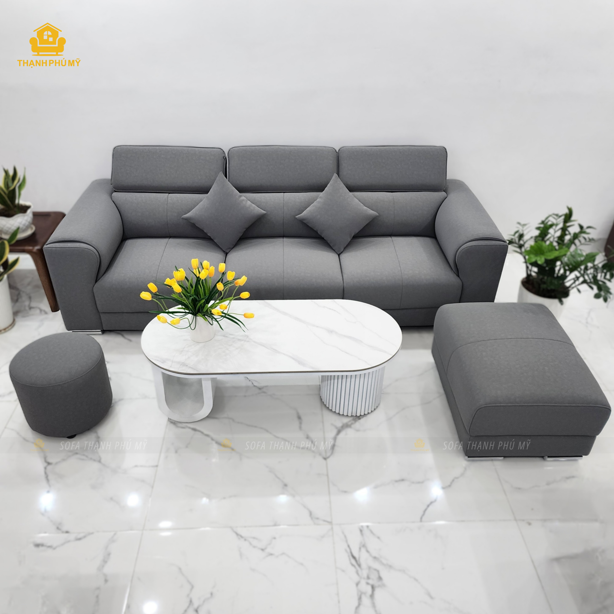 Sofa Văng Da Microfiber 2m6 Hiện Đại Tại BMT | Thạnh Phú Mỹ