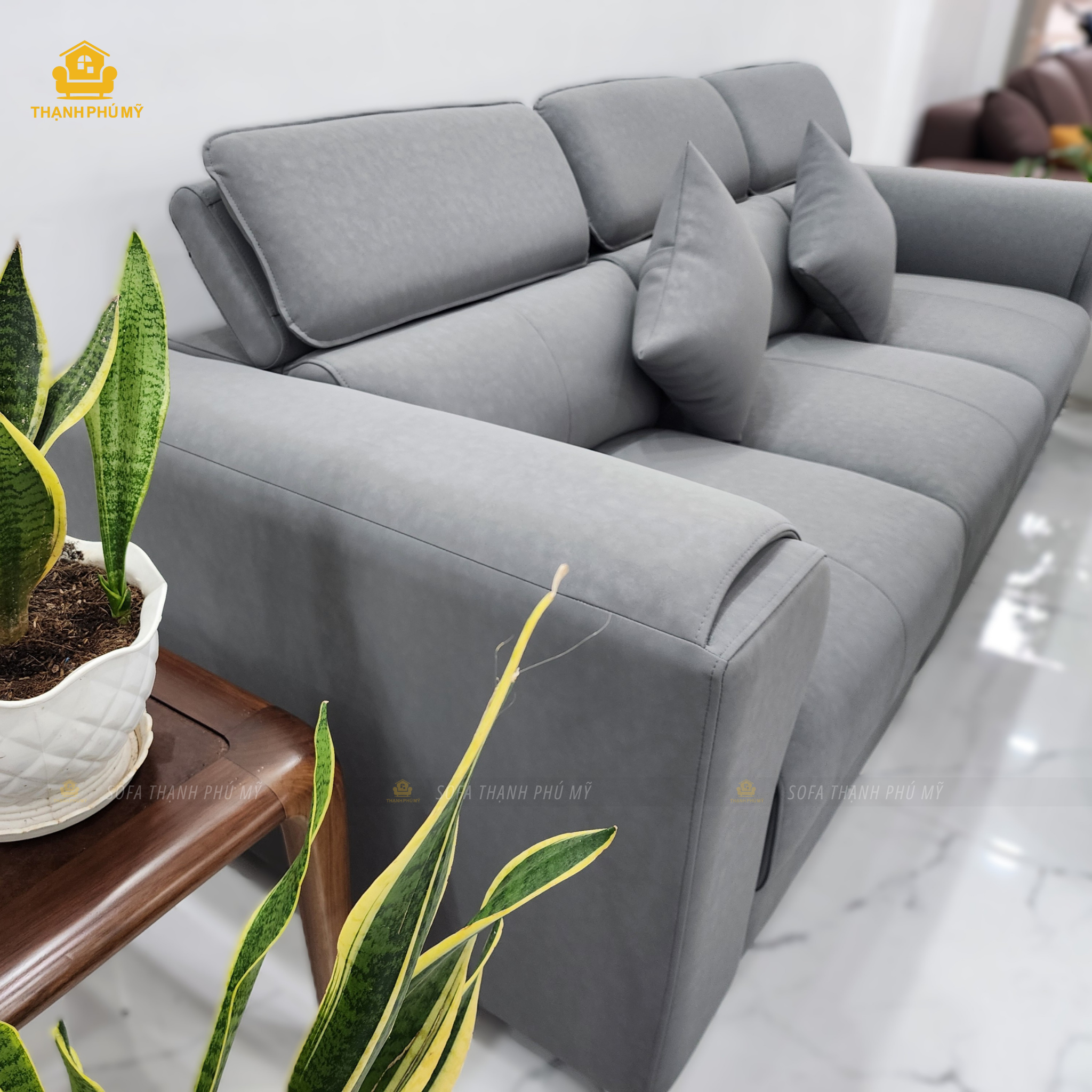 Sofa Văng Da Microfiber 2m6 Hiện Đại Tại BMT | Thạnh Phú Mỹ - Ảnh 4