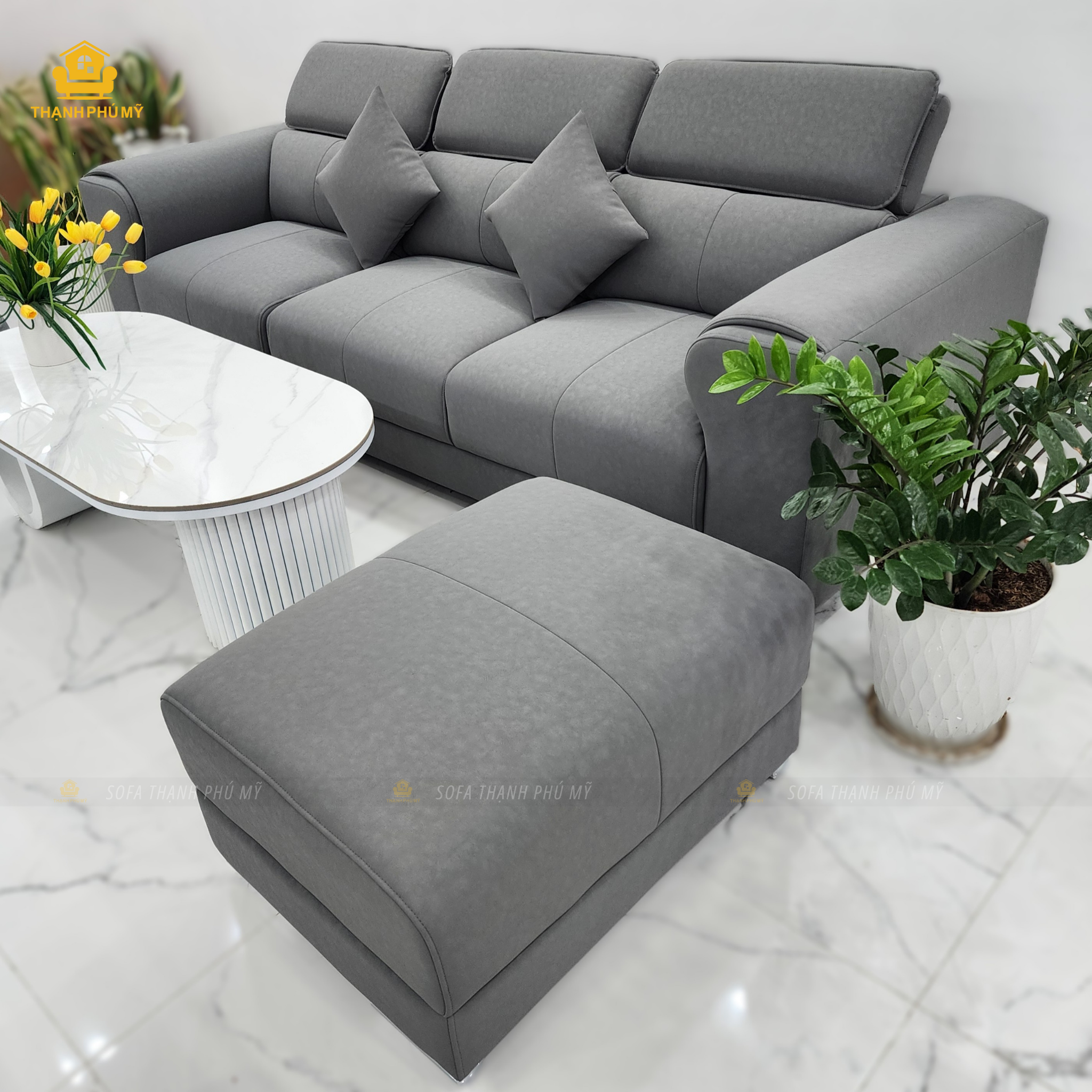Sofa Văng Da Microfiber 2m6 Hiện Đại Tại BMT | Thạnh Phú Mỹ - Ảnh 2