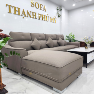 Sofa BMT - Sofa Góc L 3m2x1m8 Da Microfiber Tựa Phao Êm