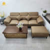 Sofa Văng 2m6 + đôn nối 60x80cm bọc da simili - Mẫu sofa trưng bày tại cửa hàng Sofa Thạnh Phú Mỹ