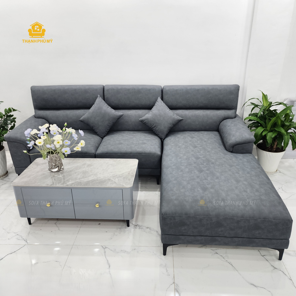 Sofa Góc L Đệm Da Đóng Theo Yêu Cầu Tại Buôn Ma Thuột (BMT)