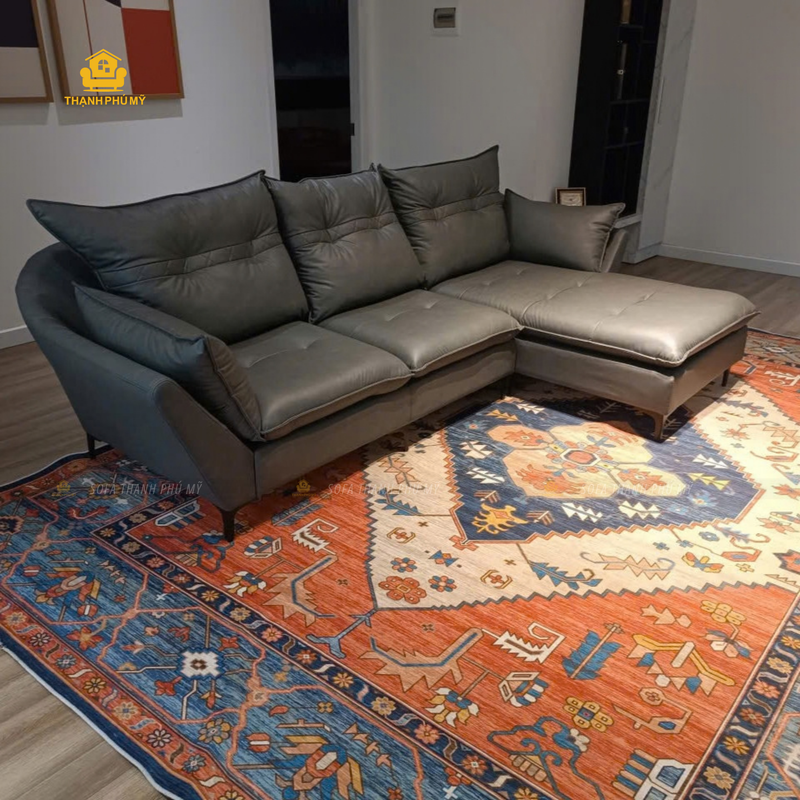 sofa tựa lưng êm hình chụp tại nhà khách hàng ở Buôn Ma Thuột, Dak Lak