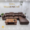 góc chính diện bộ sofa 3m2 x 1m8 kèm bàn gỗ Thạnh Phú Mỹ